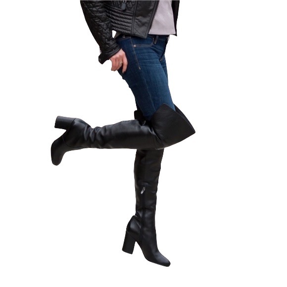 Via Spiga Beline Leather Over The Knee 